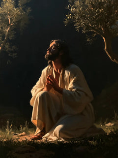 Jesus in Gethsemane — The Gaze beneath the Bronze Olive Tree