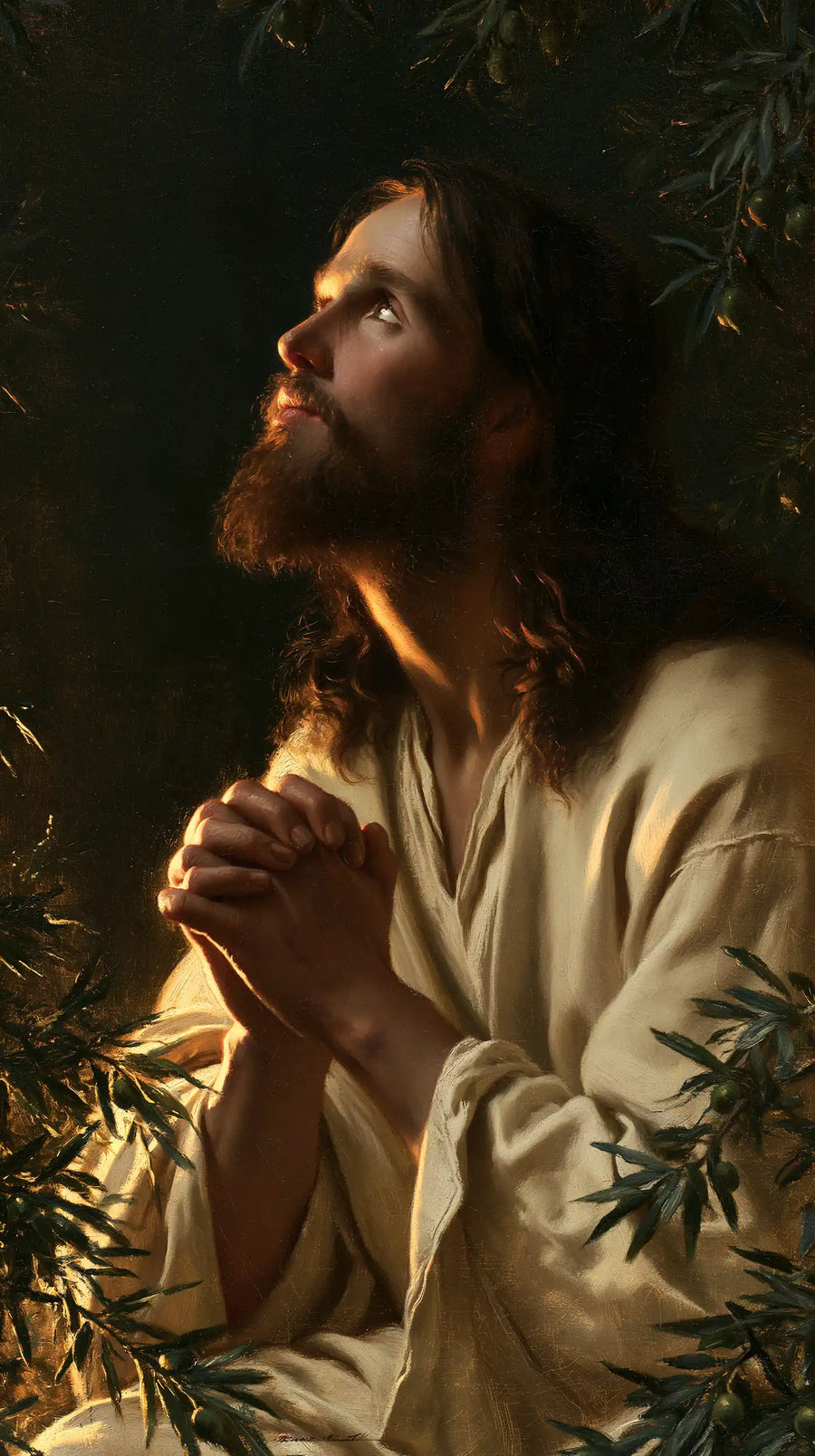 Jesus in Gethsemane — Hands at the Threshold of the Unseen