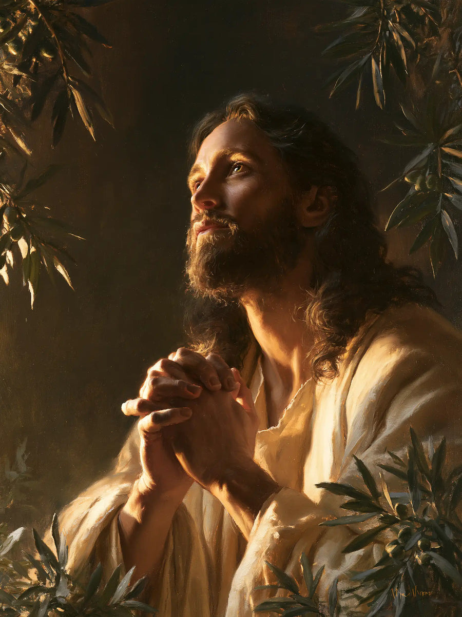 Jesus in Gethsemane — The Vigil of the Bronze Gaze