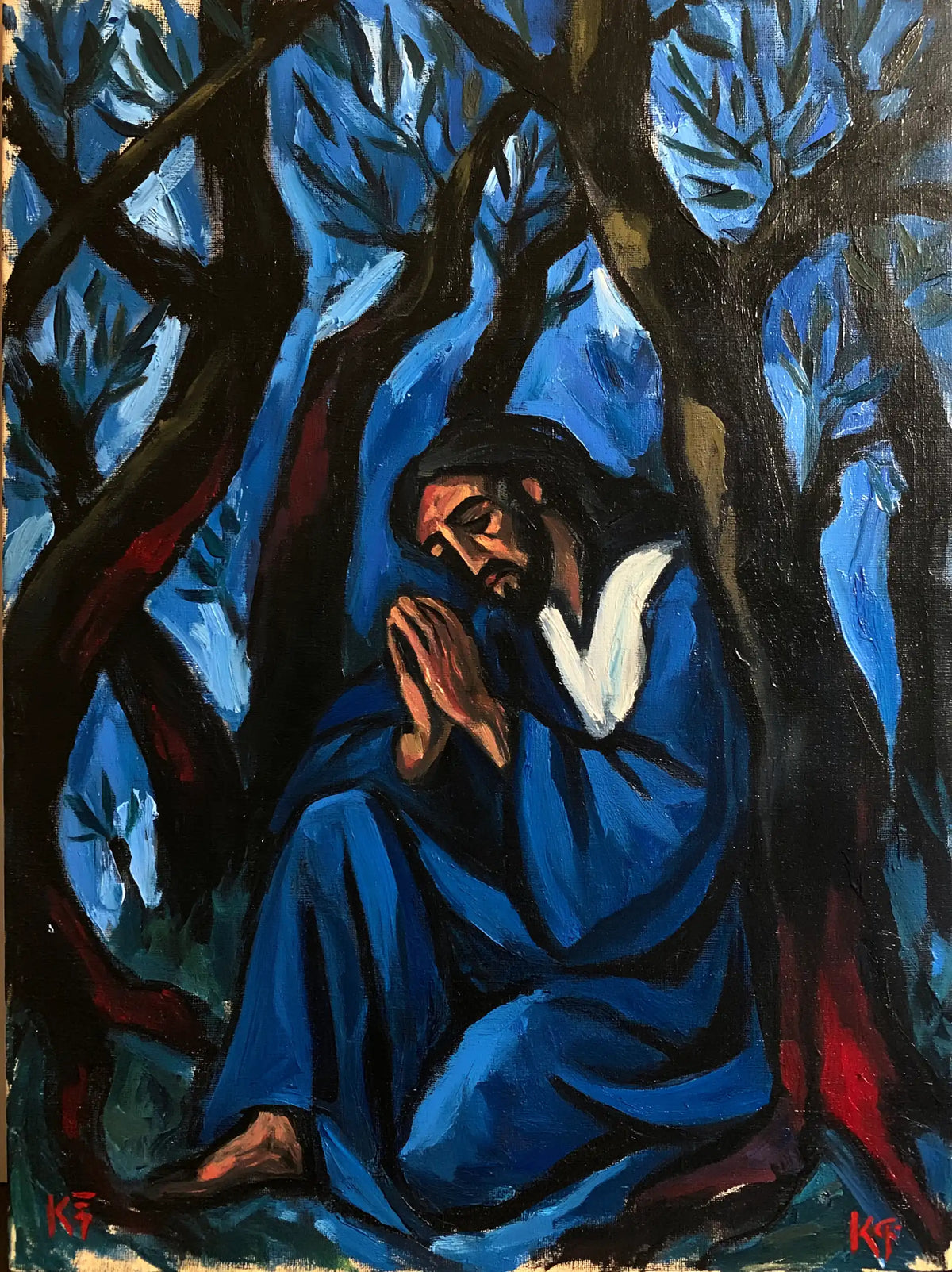 Jesus in Gethsemane - Expressionist · Portrait n° 11