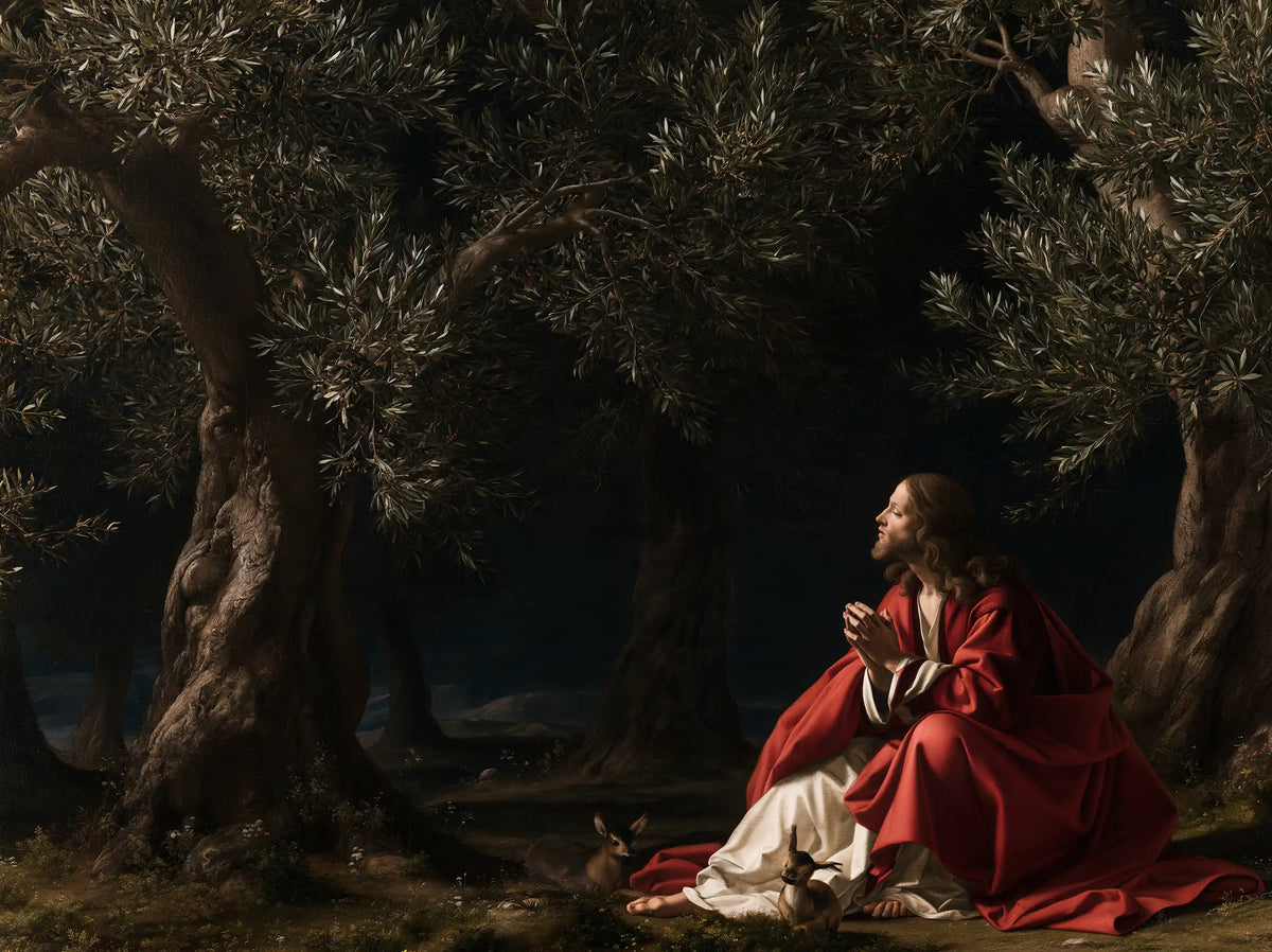 Jesus in Gethsemane - Florentine Renaissance · Landscape n° 4