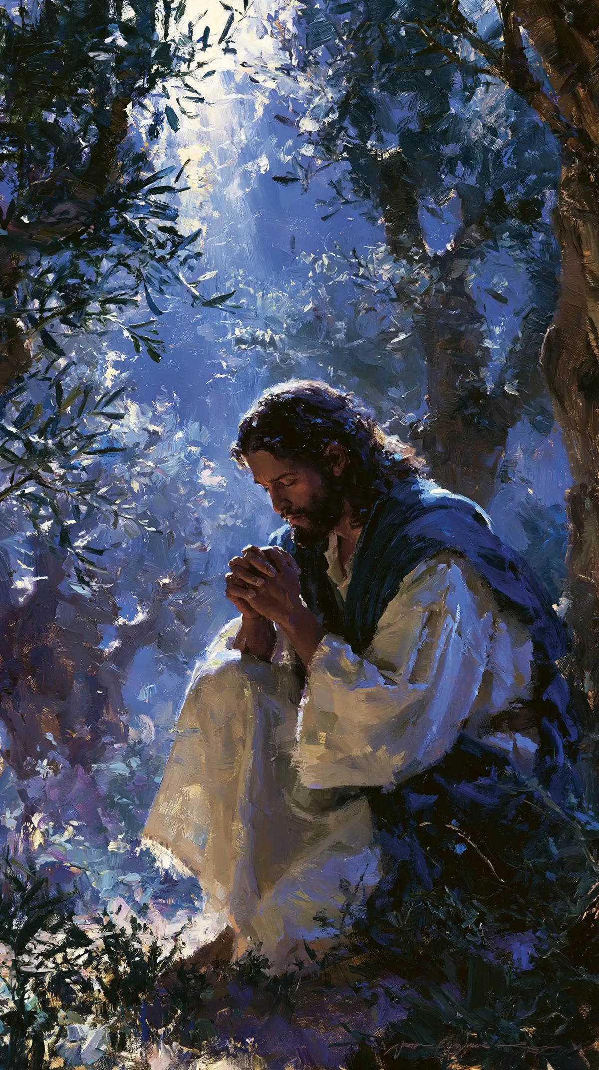 Jesus in Gethsemane - Impressionist · Portrait n° 1