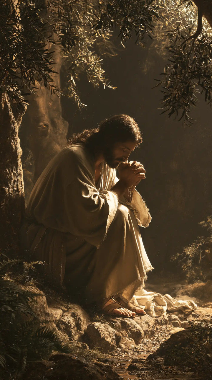 Jesus in Gethsemane - Jesus Prostrate in the Garden · Portrait n° 3