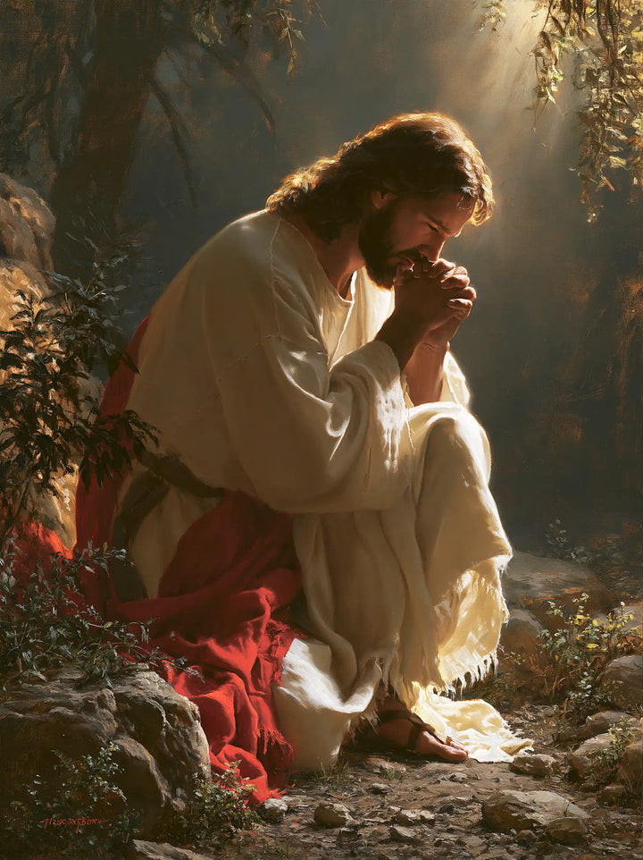 Jesus in Gethsemane — Linen above the Discarded Cloak