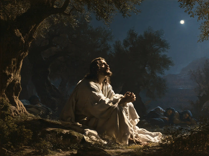 Jesus in Gethsemane - Jesus and the Sleeping Apostles · Landscape n° 12