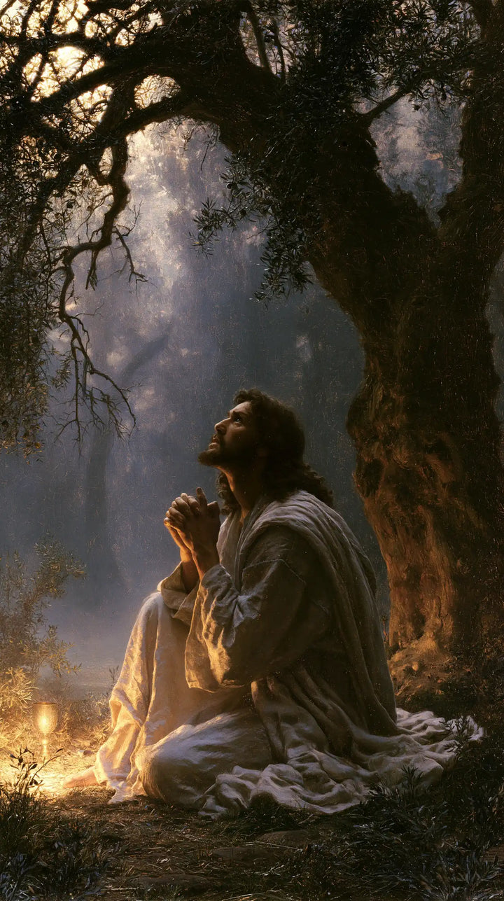 Jesus in Gethsemane - Symbolist · Portrait n° 1