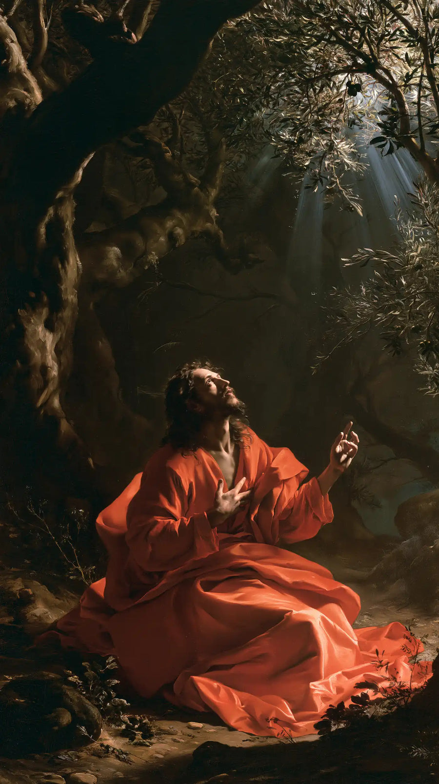 Jesus in Gethsemane - Theatrical Baroque · Portrait n° 7