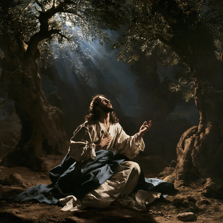 Jesus in Gethsemane - Theatrical Baroque · Square n° 2