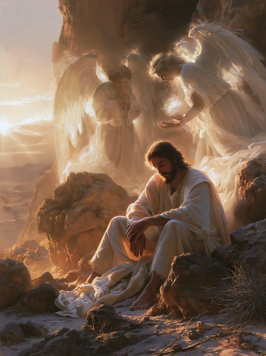 Jesus in the Desert - Angels After the Temptation · Portrait n° 33