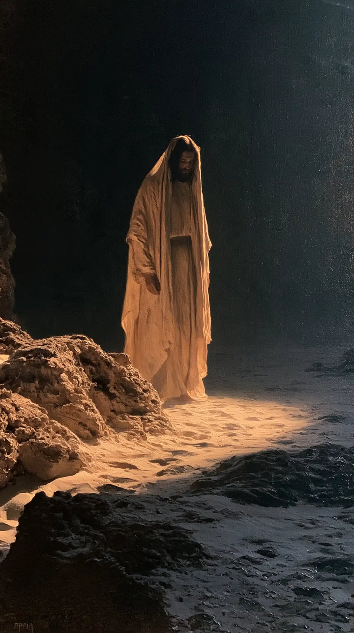 Jesus in the Desert — The White Robe in the Golden Passage