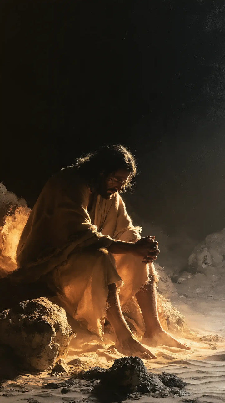 Jesus in the Desert — Prayer in the Glow of Bare Feet