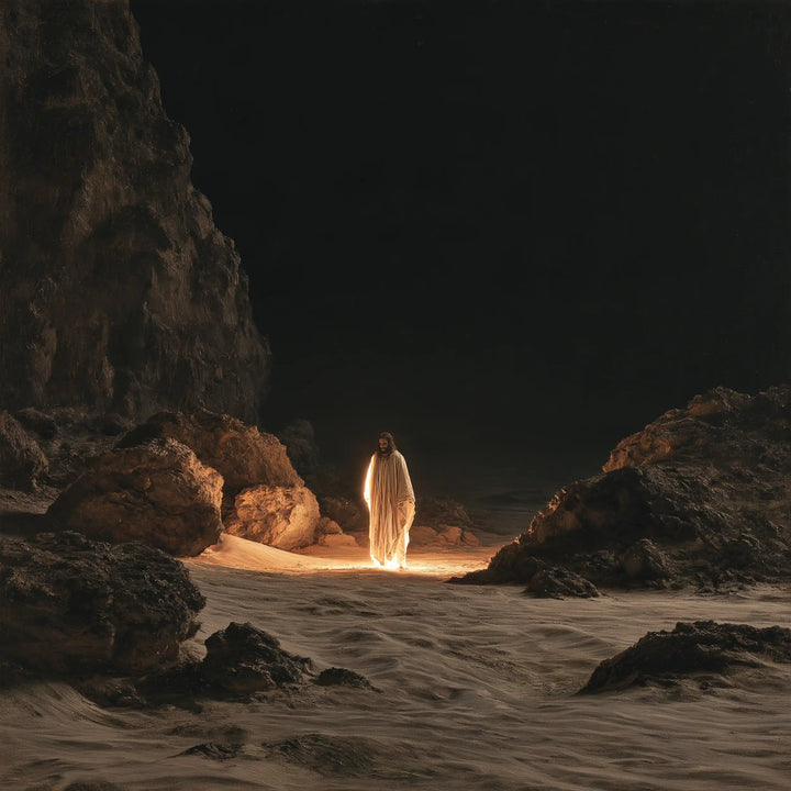 Jesus in the Desert — The Glimmer in the Depths of the Vast Desert