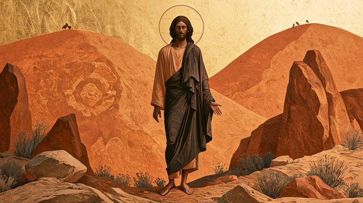 Jesus in the Desert - Contemporary Byzantine · Landscape n° 15
