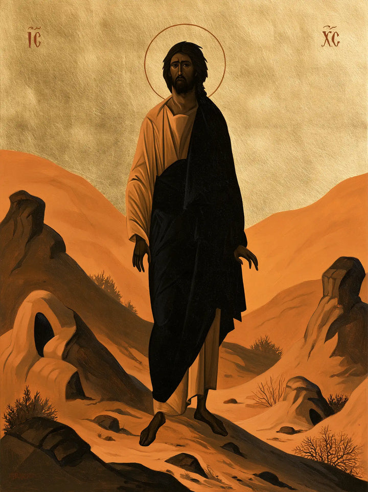 Jesus in the Desert - Contemporary Byzantine · Portrait n° 34