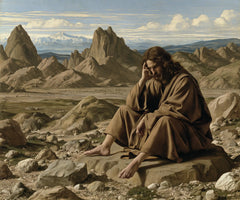 Jesus in the Desert — Thought in the Vast Desert of Stone