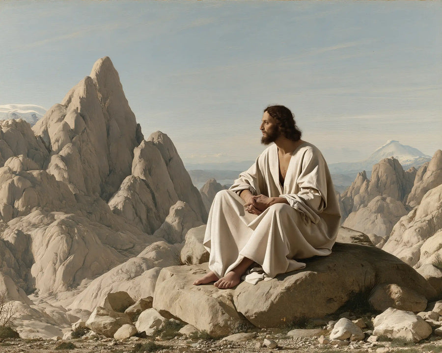 Jesus in the Desert - Florentine Renaissance · Landscape n° 7