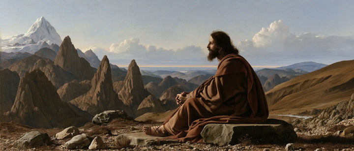 Jesus in the Desert — Rest in the Wind of the Peaks