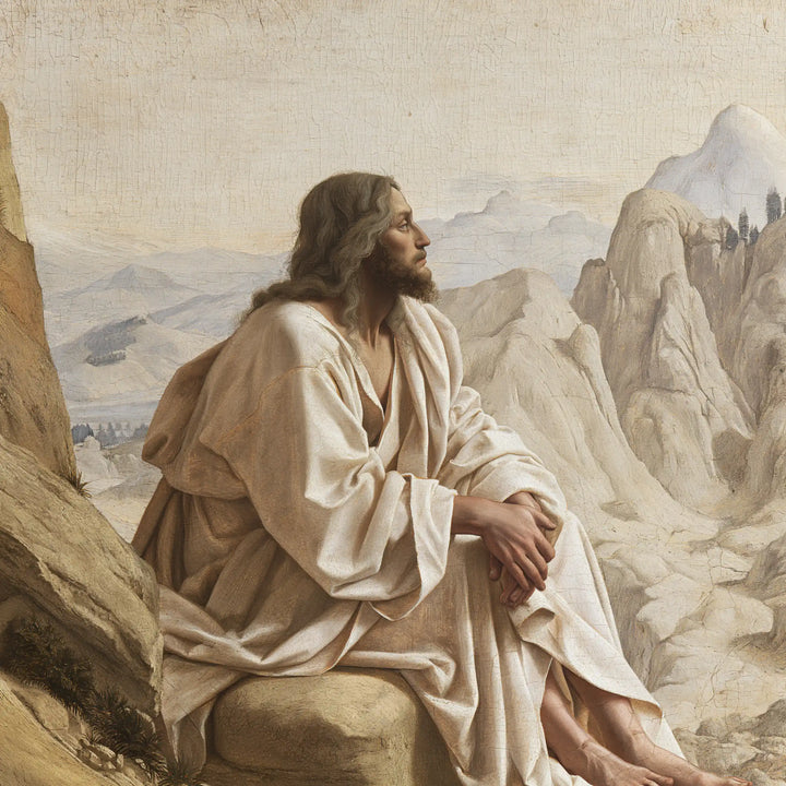 Jesus in the Desert — The Gaze in the Pearly Day