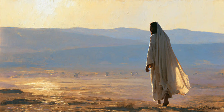 Jesus in the Desert — The Pale Veil Before the Blue Hills