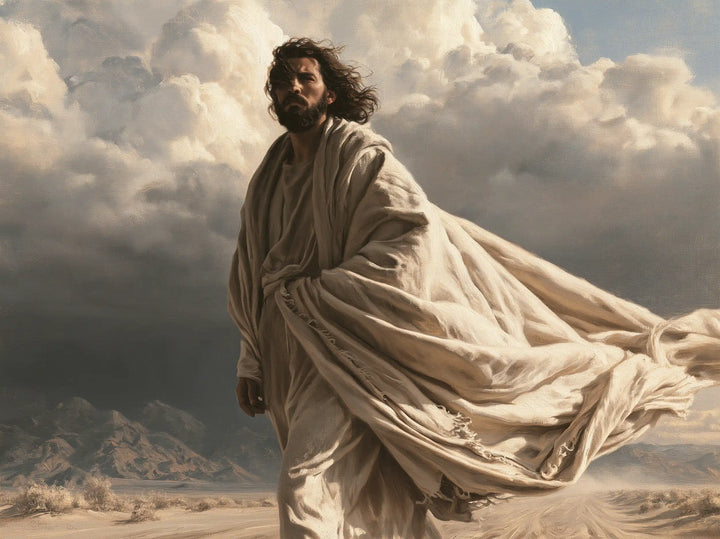 Jesus in the Desert — The Great Sail of Linen