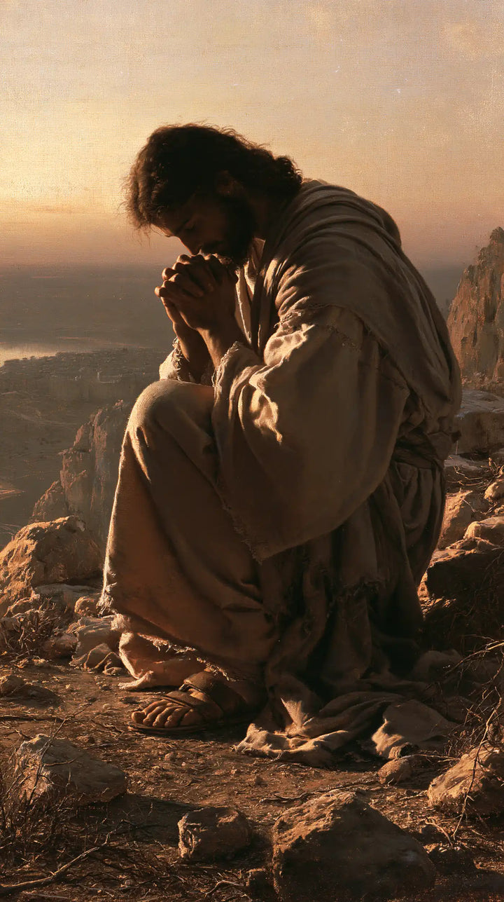 Jesus in the Desert - Jesus in Prayer · Portrait n° 5