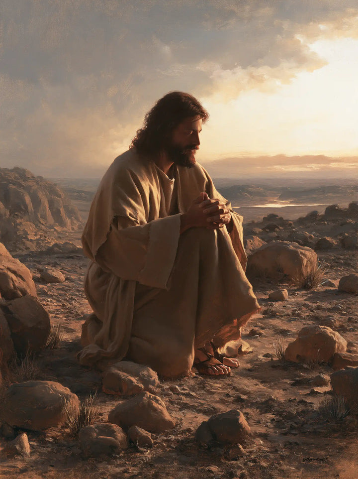 Jesus in the Desert - Jesus in Prayer · Portrait n° 35