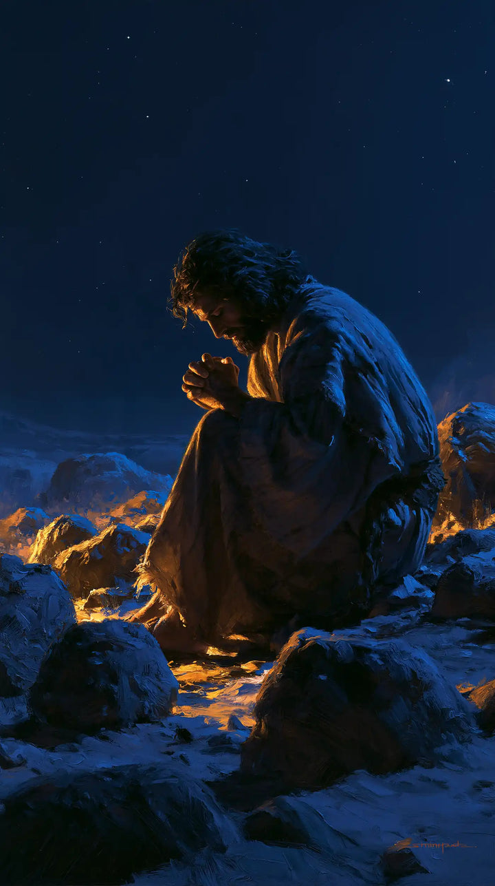 Jesus in the Desert — Contemplation beside the Luminous Stones
