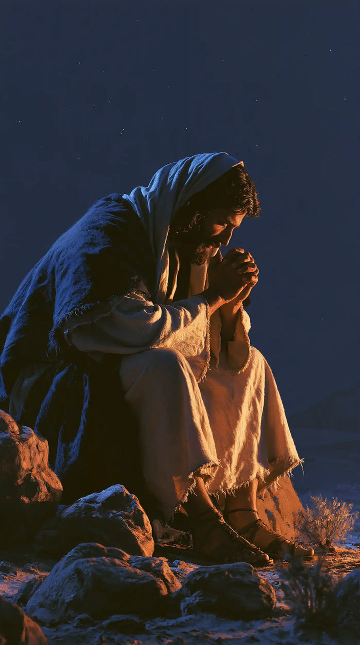 Jesus in the Desert — The Blue Veil over the Luminous Knees