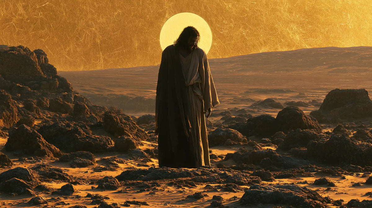 Jesus in the Desert — The Figure before the Solar Circle