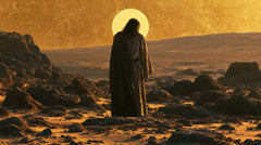 Jesus in the Desert — The Figure before the Solar Circle
