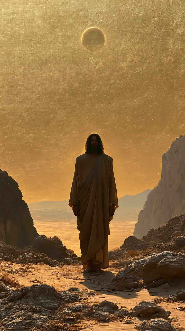 Jesus in the Desert - Sacred Gold · Portrait n° 6