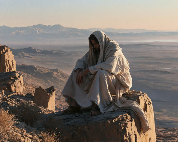 Jesus in the Desert — Contemplation upon the Peaceful Ledge