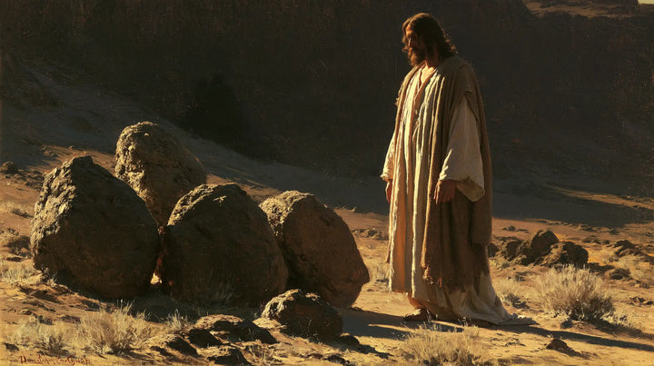 Jesus in the Desert — The Gaze upon the Gathered Stones