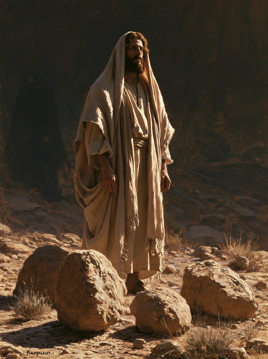 Jesus in the Desert - The Stones of Temptation · Portrait n° 32