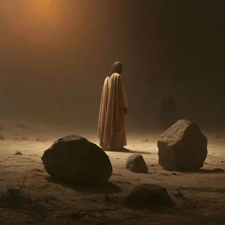 Jesus in the Desert - The Stones of Temptation · Square n° 2
