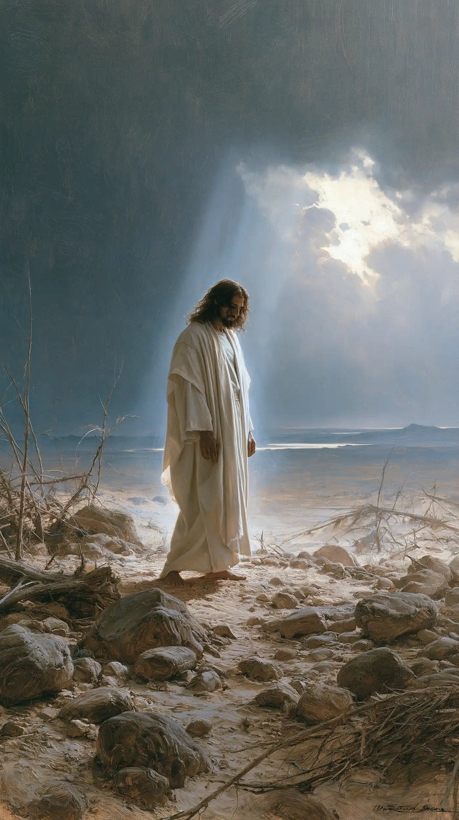 Jesus in the Desert - Symbolist · Portrait n° 3
