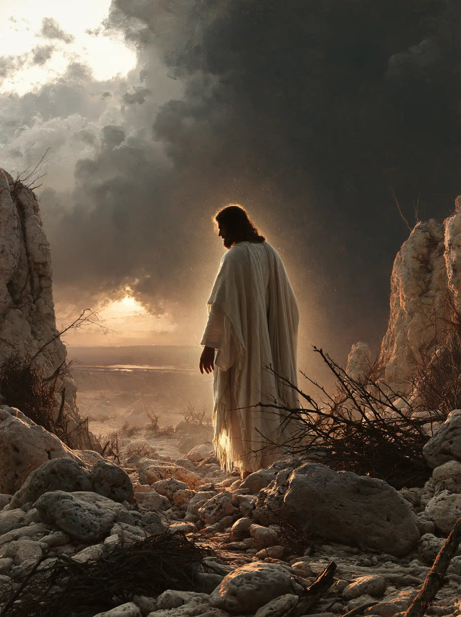 Jesus in the Desert - Symbolist · Portrait n° 26