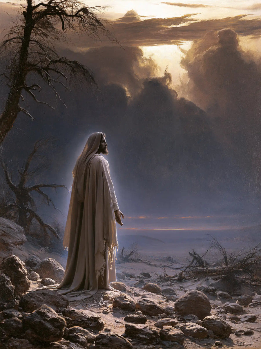 Jesus in the Desert - Symbolist · Portrait n° 32