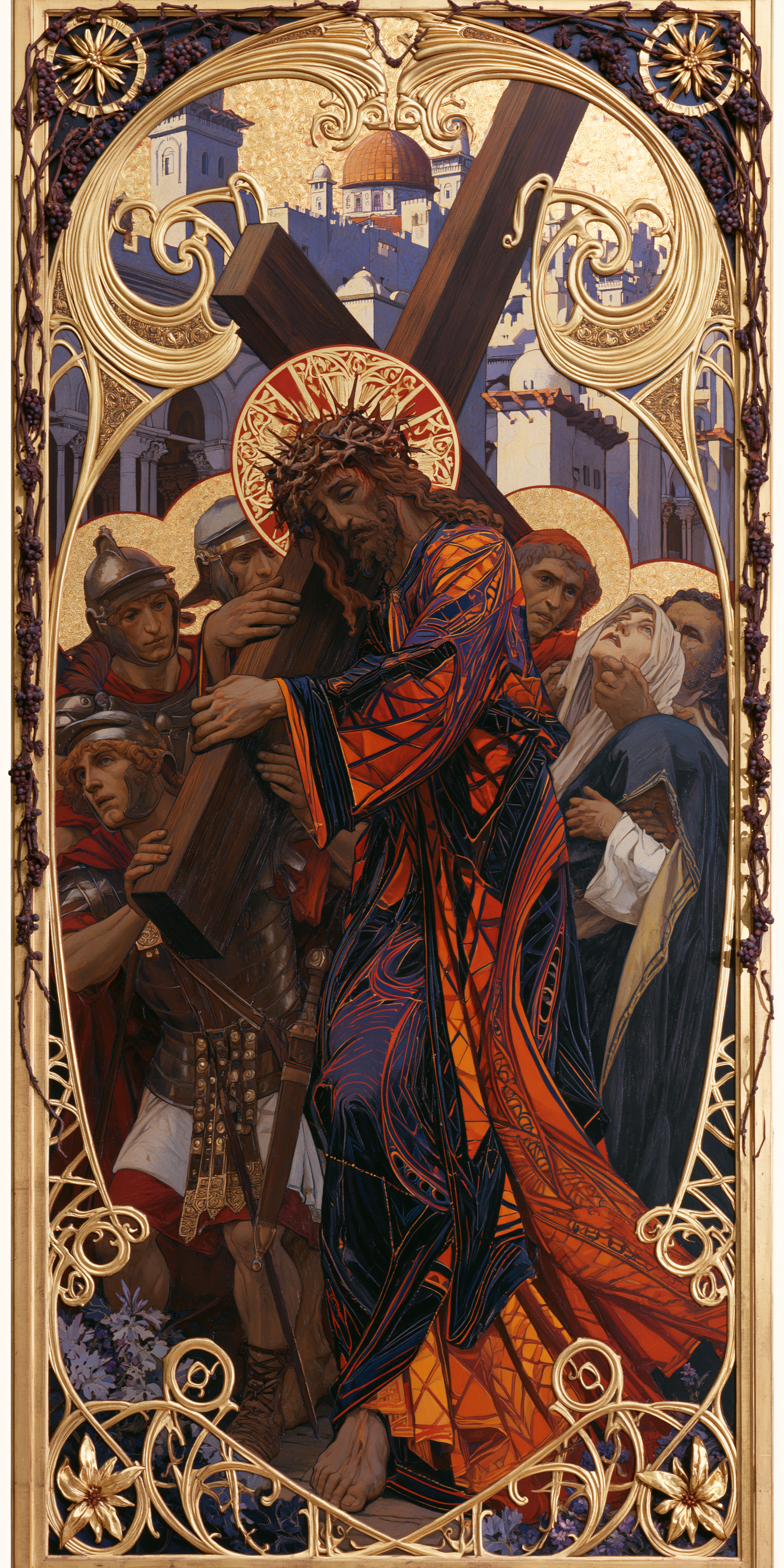 Le Chemin de croix — Art nouveau sacré · Portrait n° 1 — aperçu de la finition sélectionnée