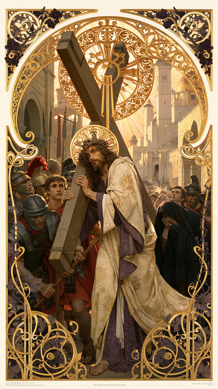 Le Chemin de croix — Art nouveau sacré · Portrait n° 5
