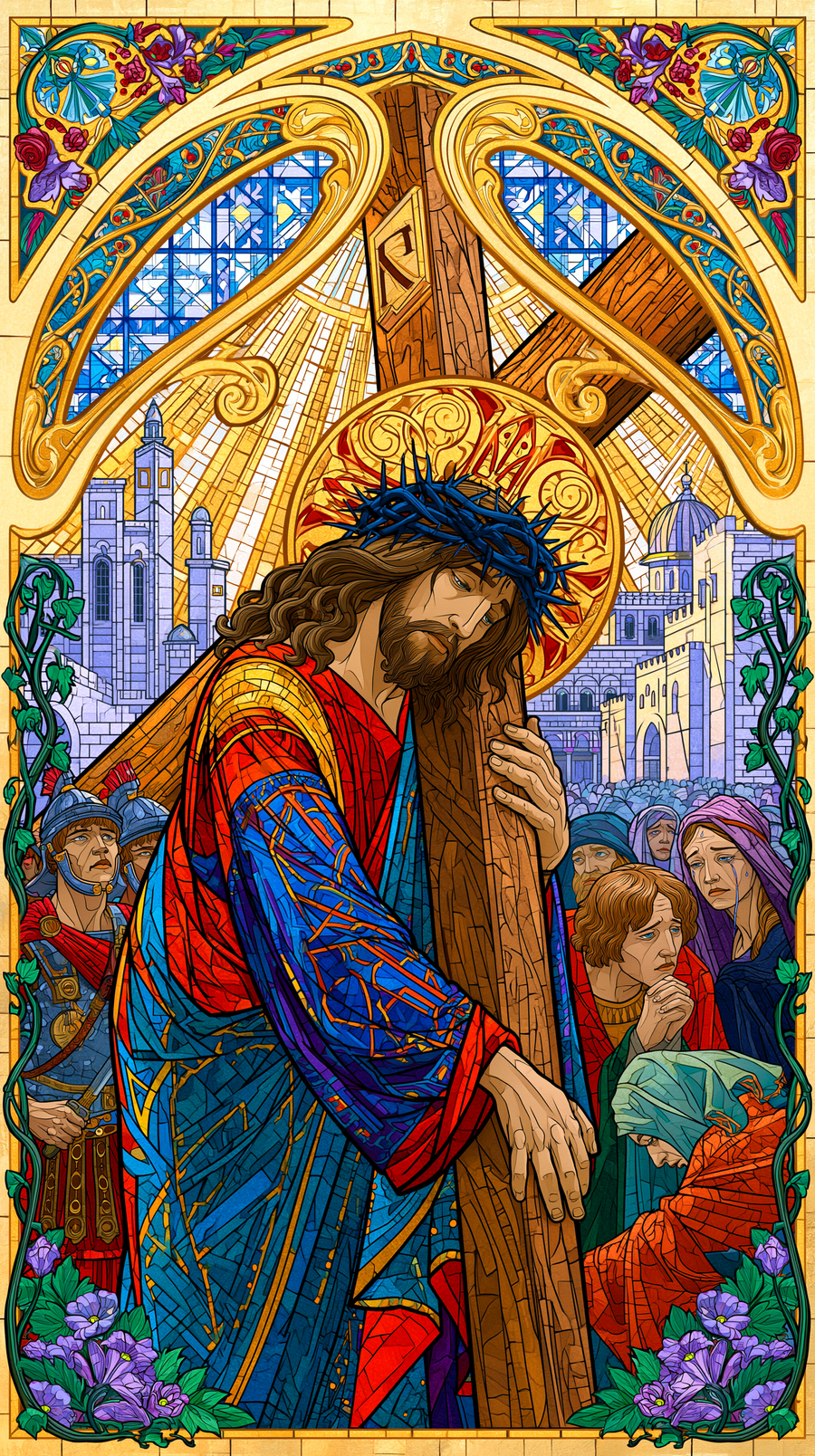 Le Chemin de croix — Art nouveau sacré · Portrait n° 6