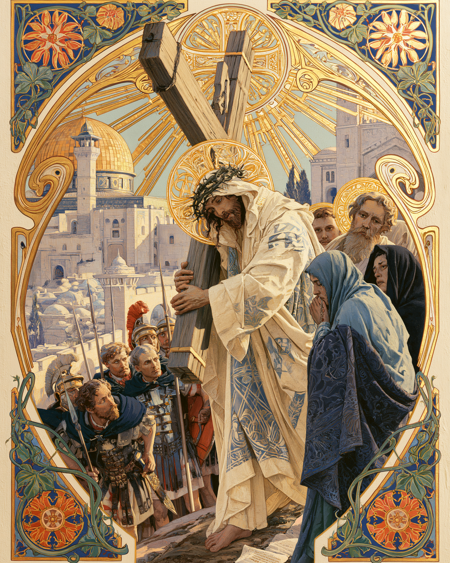 Le Chemin de croix — Art nouveau sacré · Portrait n° 8