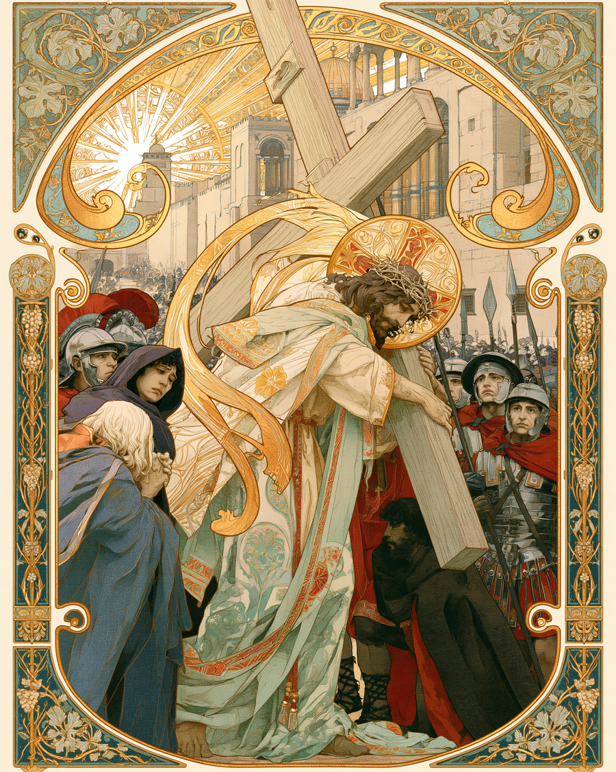 Le Chemin de croix — Art nouveau sacré · Portrait n° 9