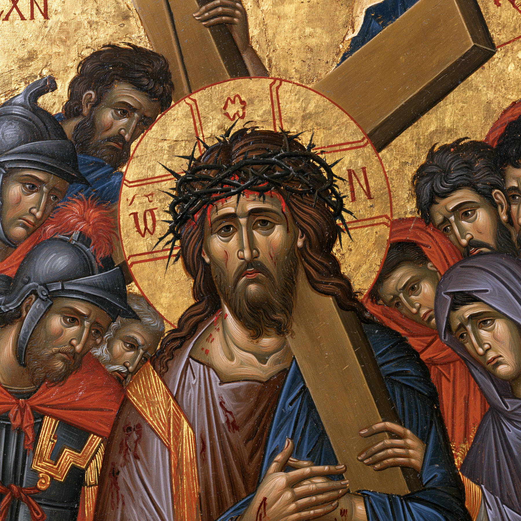 Le Chemin de croix — Byzantin contemporain · Carré n° 1 — aperçu de la finition sélectionnée