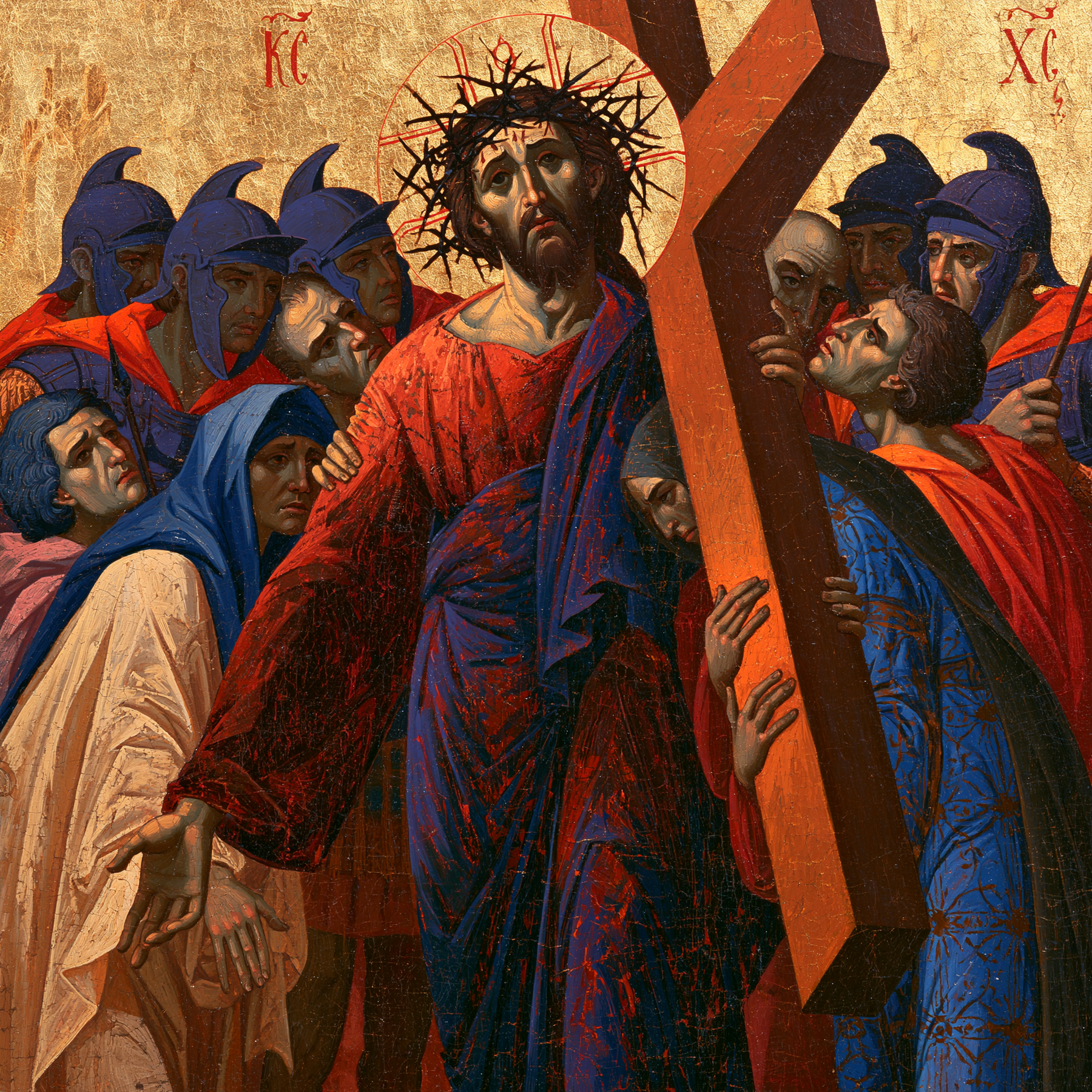 Le Chemin de croix — Byzantin contemporain · Carré n° 2 — aperçu de la finition sélectionnée