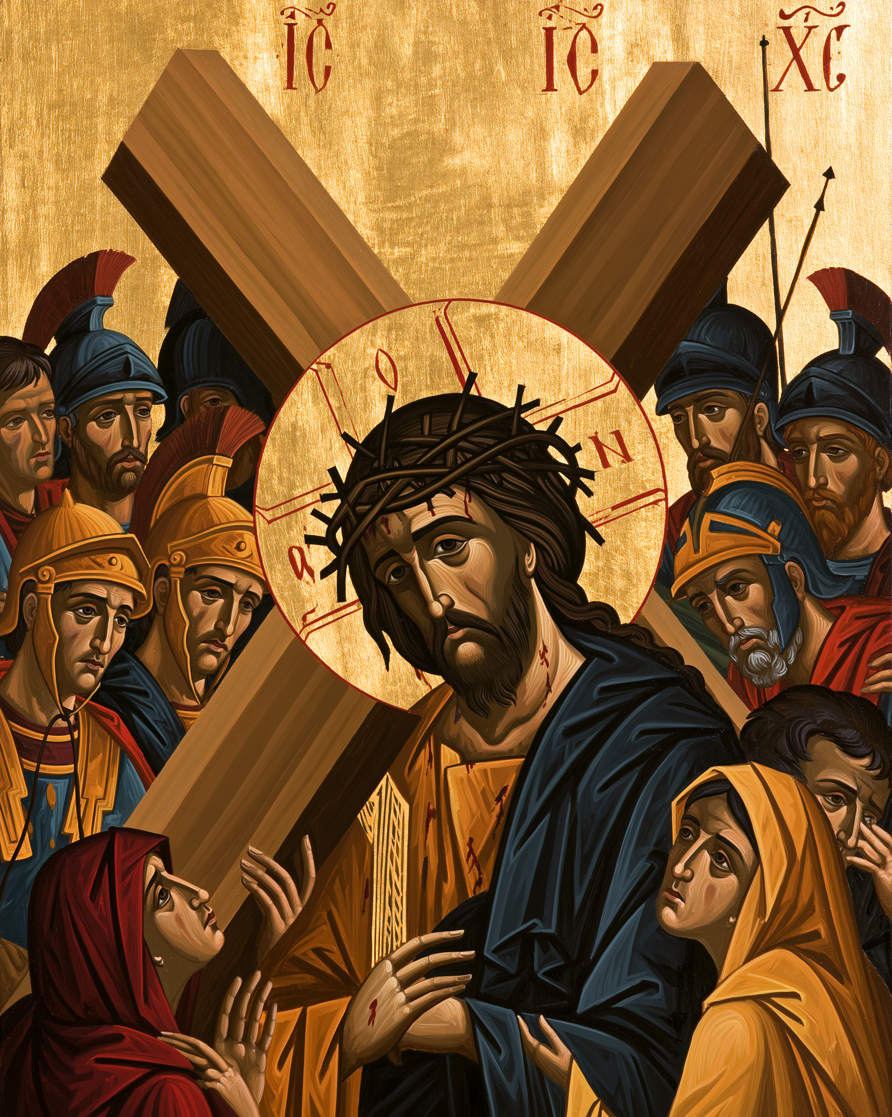 Le Chemin de croix — Byzantin contemporain · Portrait n° 3 — aperçu de la finition sélectionnée