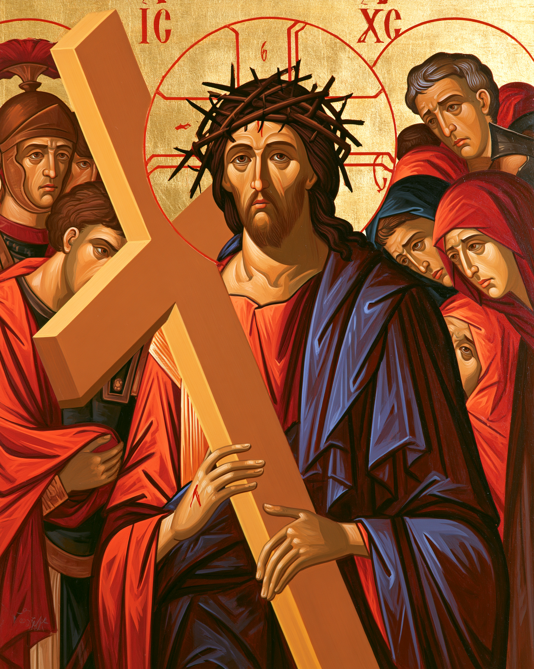 Le Chemin de croix — Byzantin contemporain · Portrait n° 4 — aperçu de la finition sélectionnée