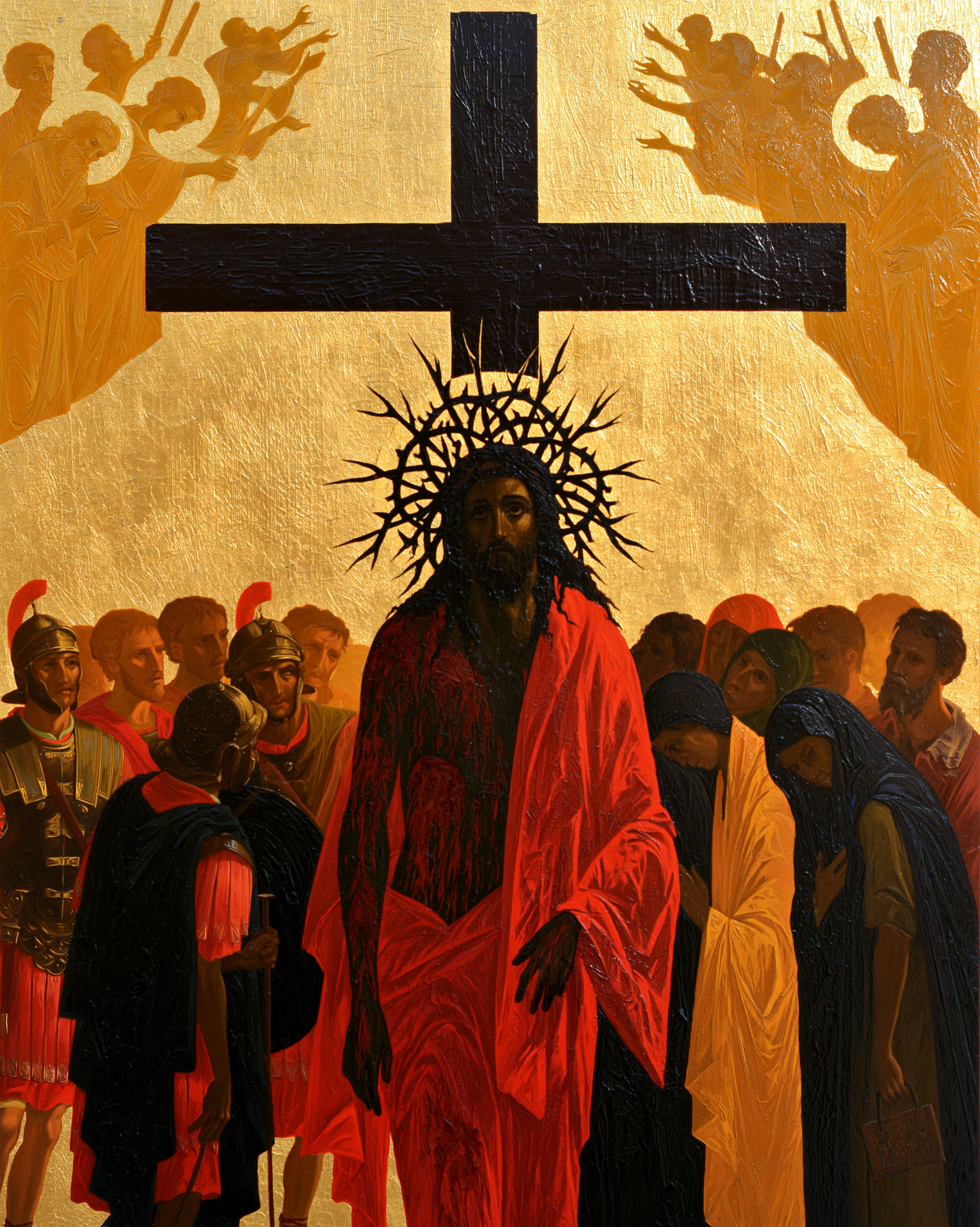 Le Chemin de croix — Byzantin contemporain · Portrait n° 5 — aperçu de la finition sélectionnée