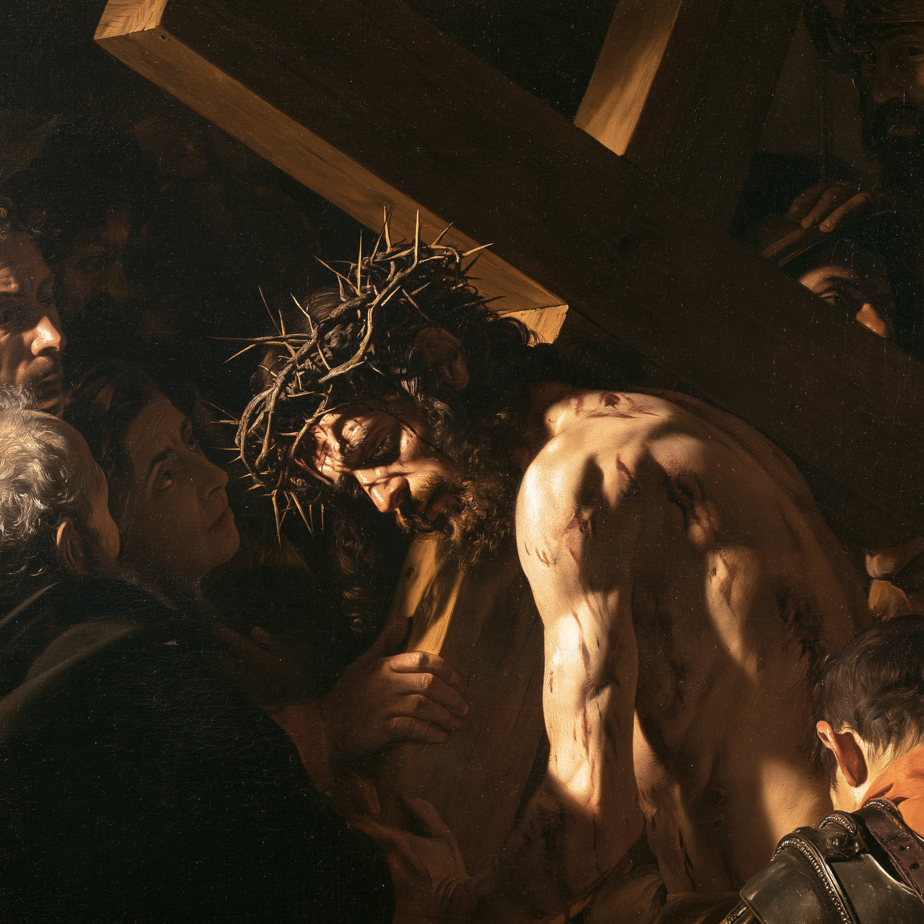 Le Chemin de croix — Caravage - ténébrisme · Carré n° 1 — aperçu de la finition sélectionnée