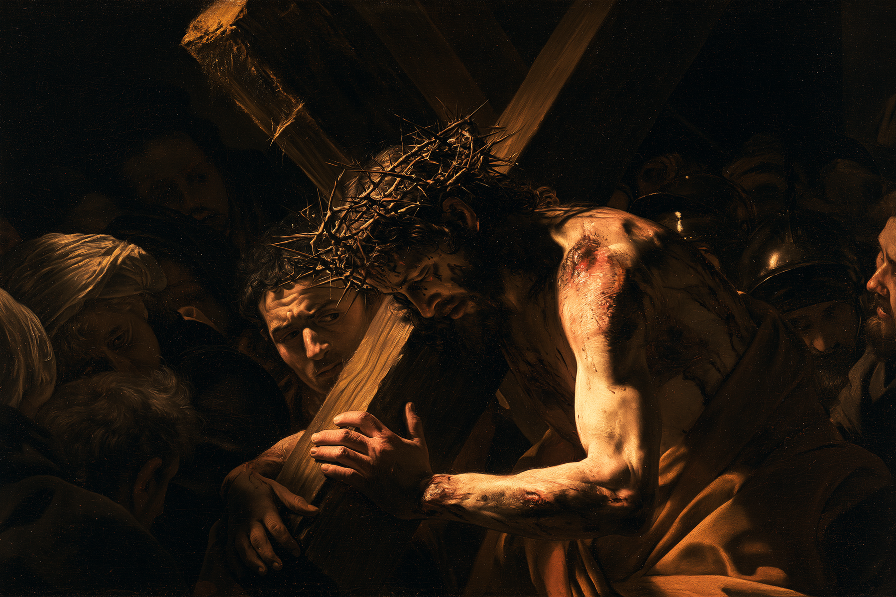 Le Chemin de croix — Caravage - ténébrisme · Paysage n° 11 — aperçu de la finition sélectionnée